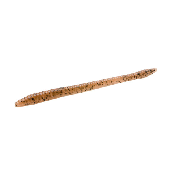 Zoom Finesse Worm 4.5" soft plastic worm in Pumpkin