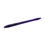 Zoom Finesse Worm 4.5" soft plastic worm in Black Grape