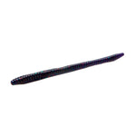 Zoom Finesse Worm 4.5" soft plastic worm in Junebug Red