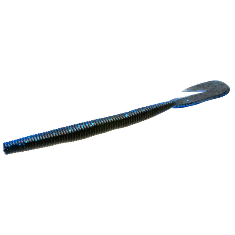 Zoom Ultra-Vibe Speed Worm 6" soft plastic worm in Black Sapphire