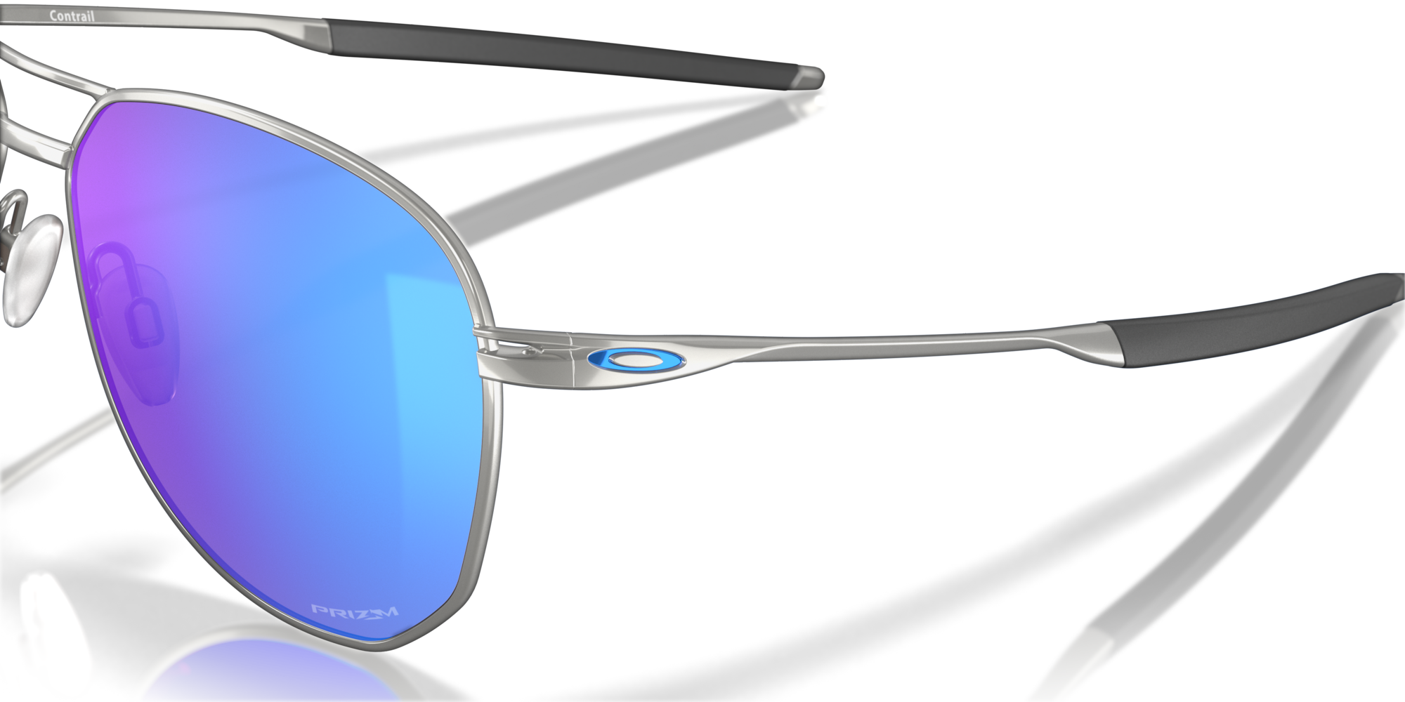 Oakley Contrail Satin Chrome w/ Prizm Sapphire