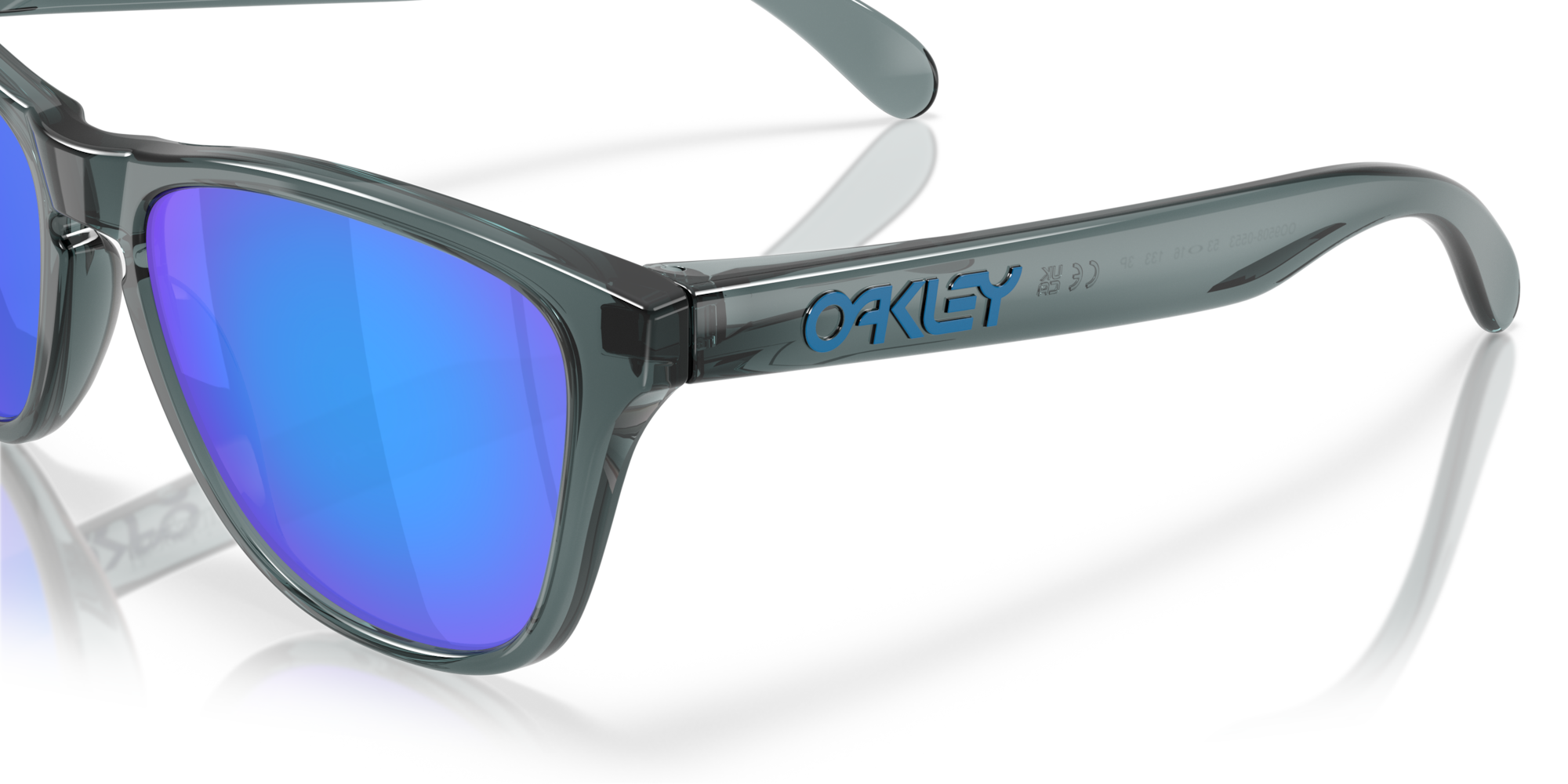 Oakley Frogskins Crystal Blk w/ PRIZM Sapphire Polarized
