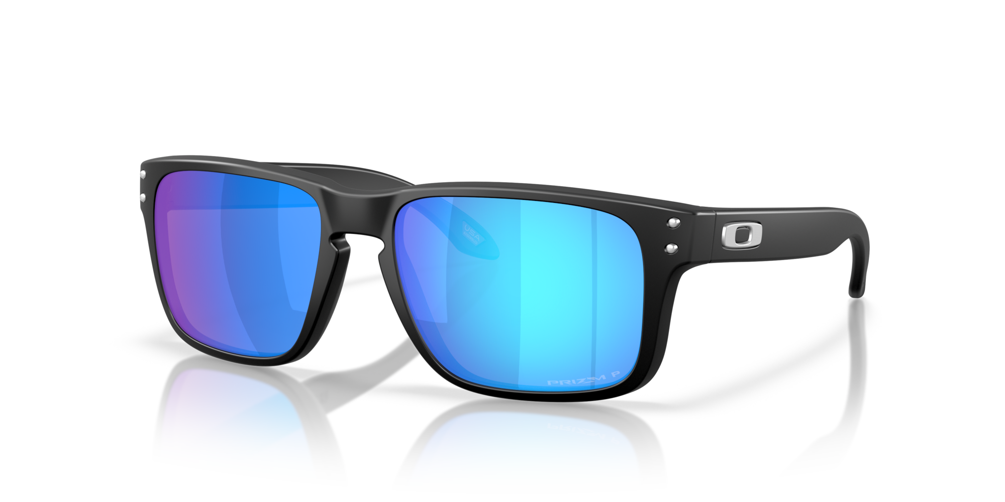 Oakley Holbrook Matte Black w/ PRIZM Sapphire Polarized