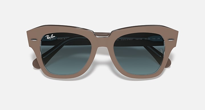 Ray-Ban STATE STREET Beige On Transparent