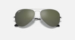Ray-Ban Aviator Sunglasses, Silver