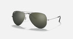 Ray-Ban Aviator Sunglasses, Silver
