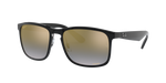 Ray-Ban Black Blue Mirror Gold Gradient Polarized