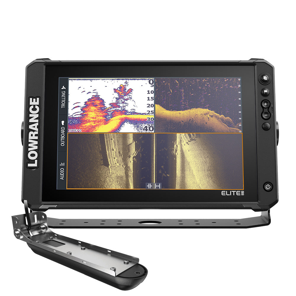 Lowrance Elite FS 12 fish finder with Active Imaging 3-in-1 transducer