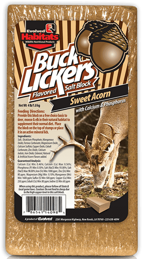 Evolved 14098 Buck Licker Sweet Acorn 4lb Block