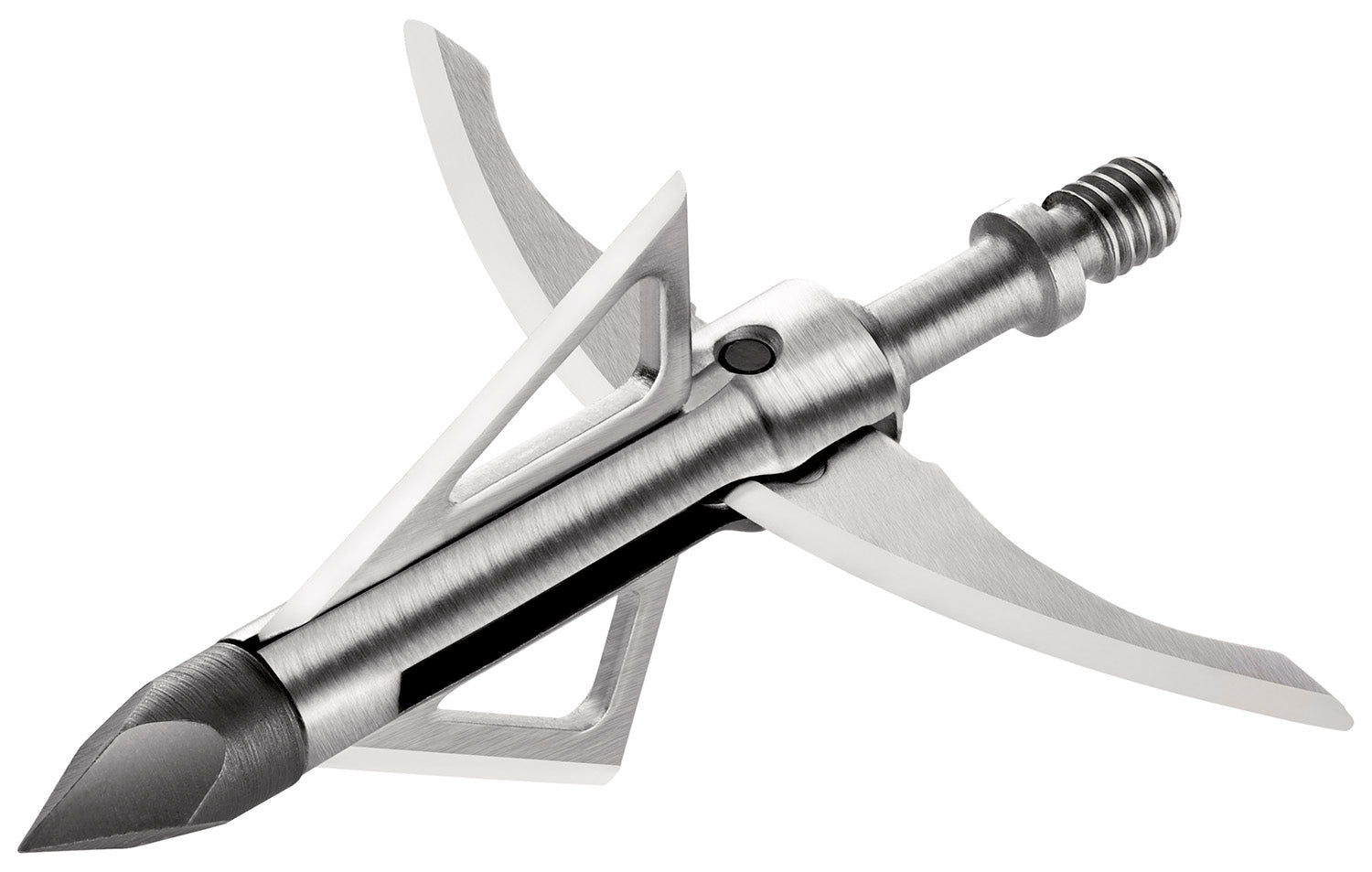 Bloodsport BLS10777 Gravedigger Hybrid Mechanical Chisel Tip Stainless Steel Blades Silver 100 gr 3 Broadheads