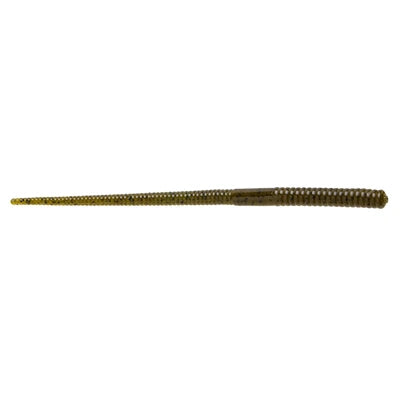 Zoom Shakey Head Worm 5" soft plastic worm in Green Pumpkin