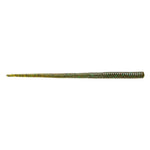 Zoom Shakey Head Worm 7" Magnum soft plastic worm in Green Pumpkin Green