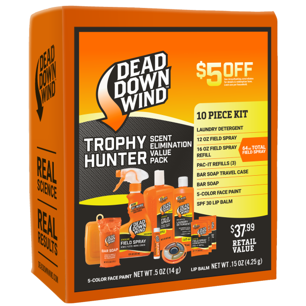 Dead Down Wind 2085 Trophy Hunter Kit 64oz Field Spray 8oz Laundry