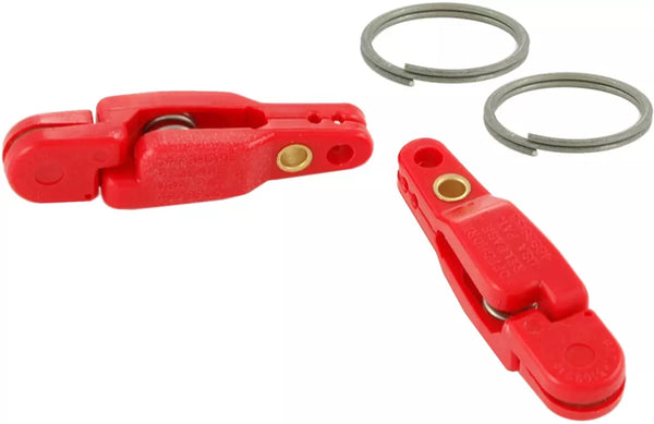 Off Shore OR16 Pro Snap Weight Clip W/Split Ring Red 2 Pk