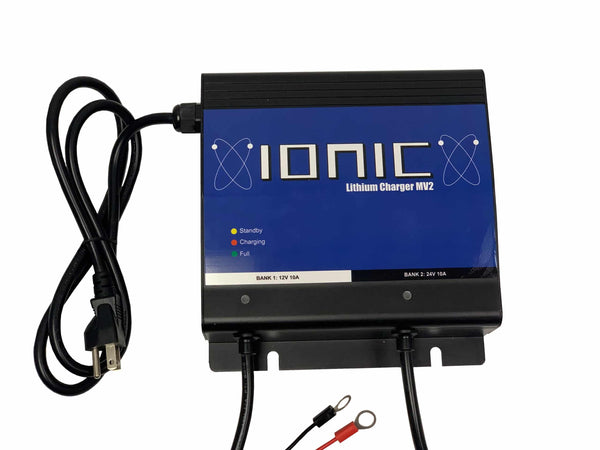 Ionic 24V Multi Voltage Lifepo4 Charger (24V 10A + 12V 10A)