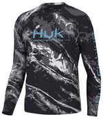 Huk Mens Pursuit Mossy Oak Printed Ls Crew