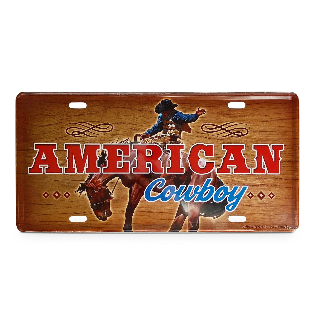 Rivers Edge 2706 Vanity License Plate 12In X 6In - American Cowboy