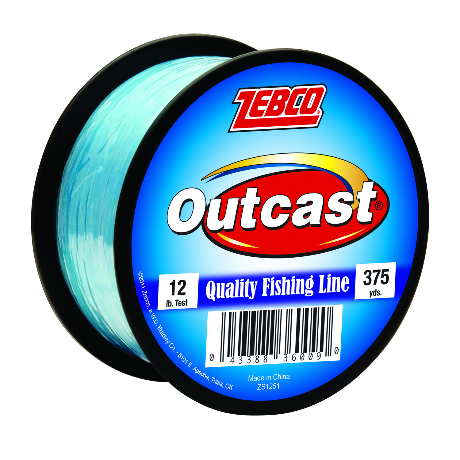 Zebco Outcast Monofilament 1/4 LB Spool