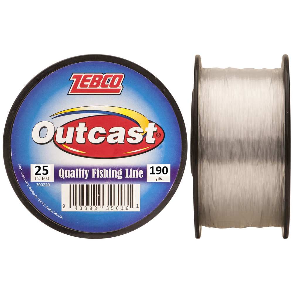 Zebco Outcast Monofilament 1/4 LB Spool