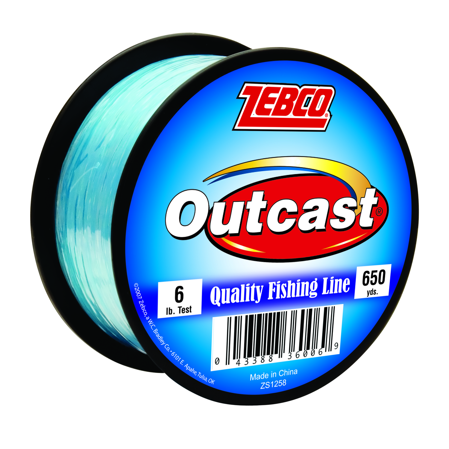 Zebco Outcast Monofilament 1/4 LB Spool