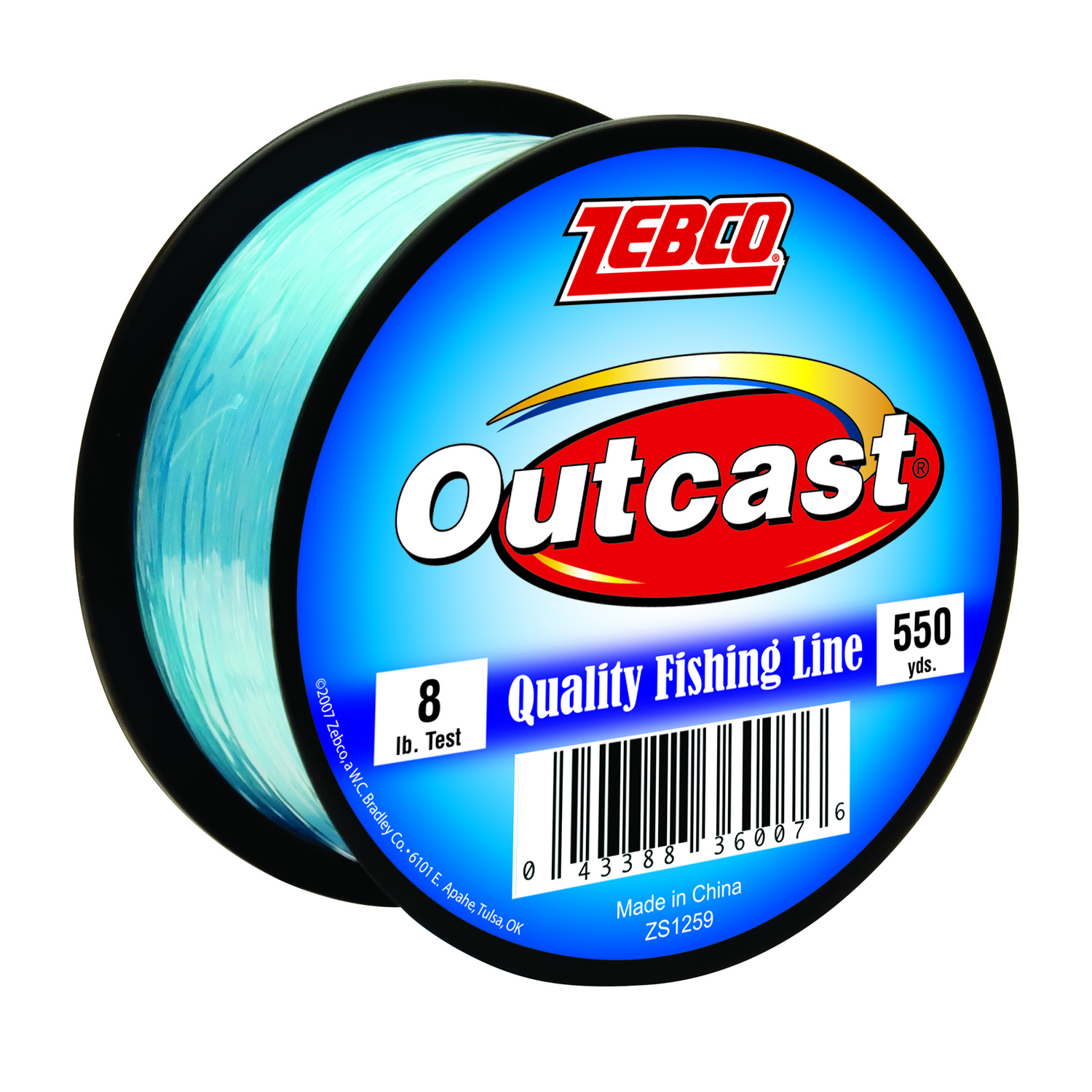 Zebco Outcast Monofilament 1/4 LB Spool