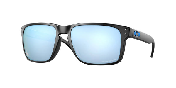 Oakley Holbrook Sunglasses, Polished Black with PRIZM Deep H2O Polarized