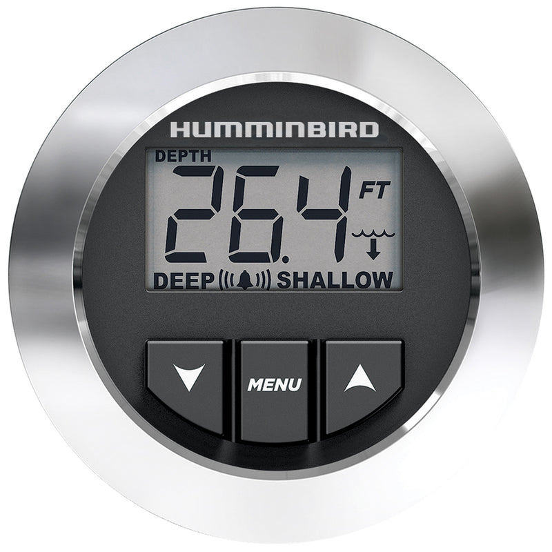 Humminbird HDR 650 Digital Depth Gauge — Black/White/Chrome Bezels