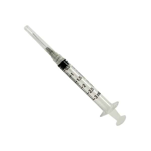 Neogen Syringe with Needle, 22 Gauge x 1", 3mL