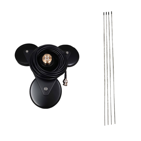 Triple Mag Ground Plane Mount and Radials Only