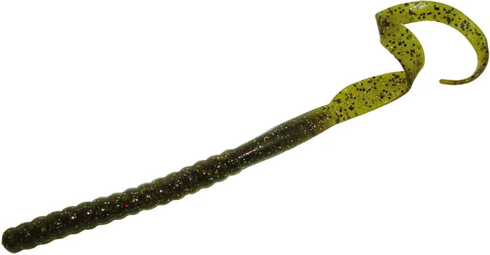Zoom Ol' Monster 10.5" soft plastic worm in Green Pumpkin Magic