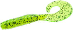 Zoom Fat Albert Grub 3" soft plastic grub in Chartreuse Pepper