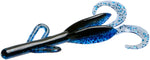 Zoom Brush Hog 4.5" Midsize soft plastic creature bait in Black Sapphire
