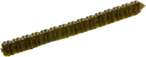 Zoom Centipede 4" soft plastic worm in Green Pumpkin