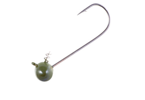 Owner Magnum Shaky Football Head Green Pumpkin