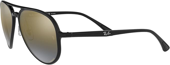 Ray-Ban  Black w/ blue mirror gold gradient