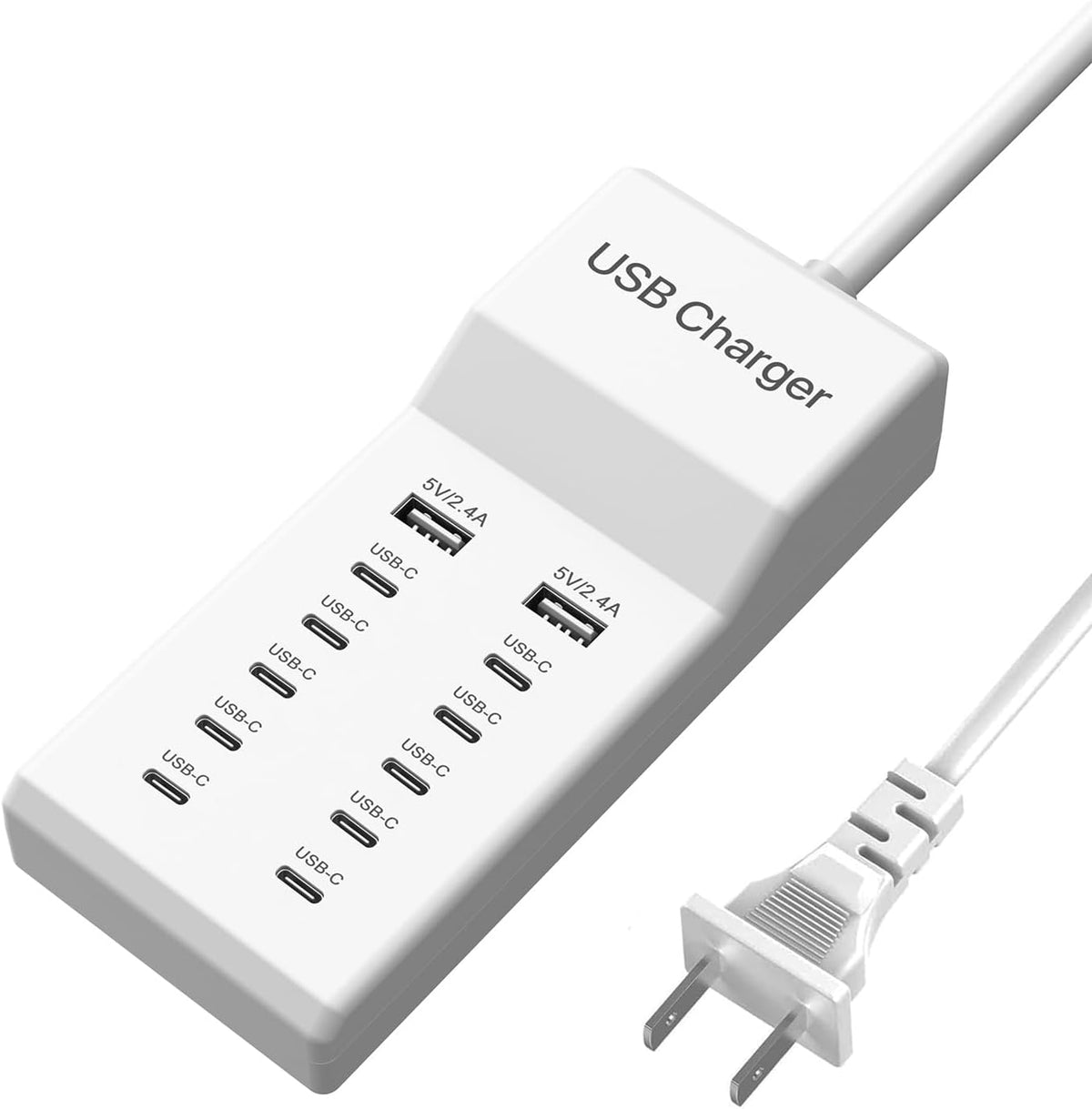 Multi-USB Charging Station For Garmin Alpha Handhelds & Collars | 12-Port (10 USB-C + 2 USB-A)