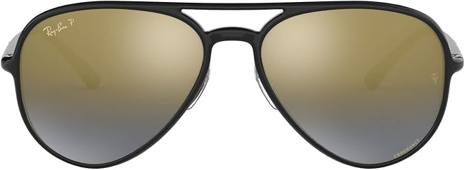 Ray-Ban  Black w/ blue mirror gold gradient