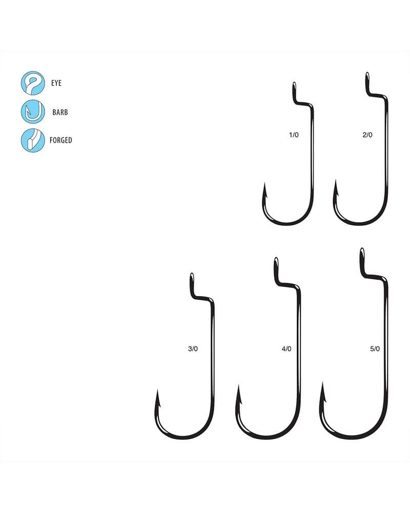 Gamakatsu Worm Hook Round Bend Offset additional view 2