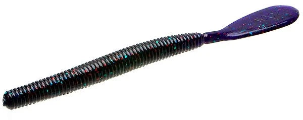 Zoom Original Speed Worm 5.5" soft plastic worm in Junebug Red