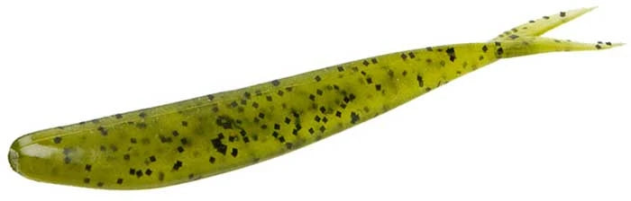 Zoom Fluke 4" soft plastic soft jerkbait in Watermelon Seed
