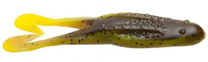 Zoom Horny Toad 4.25" soft plastic topwater toad in Bullfrog