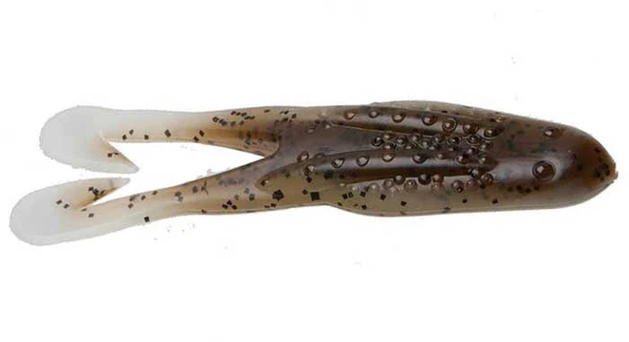Zoom Horny Toad 4.25" soft plastic topwater toad in Green Pumpkin Pearl