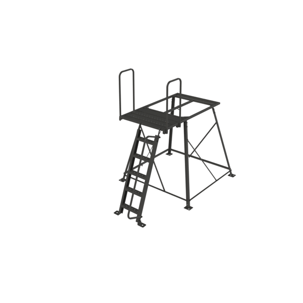 Redneck Blinds 5Ft Powder Coated Stand W/Step Ladder