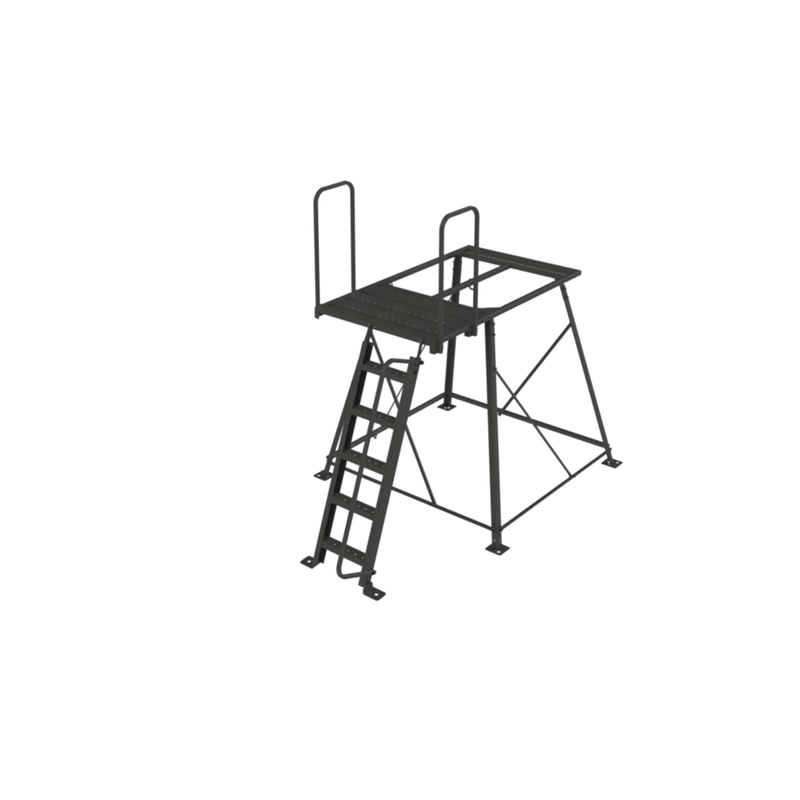 Redneck Blinds 5Ft Powder Coated Stand W/Step Ladder