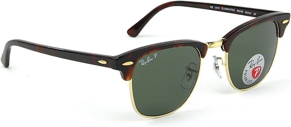 Ray-Ban CLUBMASTER Red Havana w/ crystal green