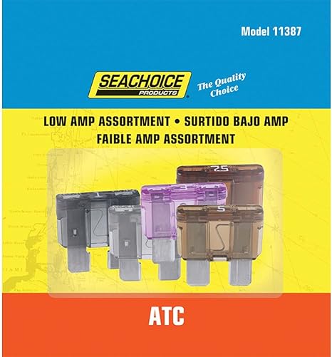 SEACHOICE 5PC LOW AMP ATC BLADE FUSES