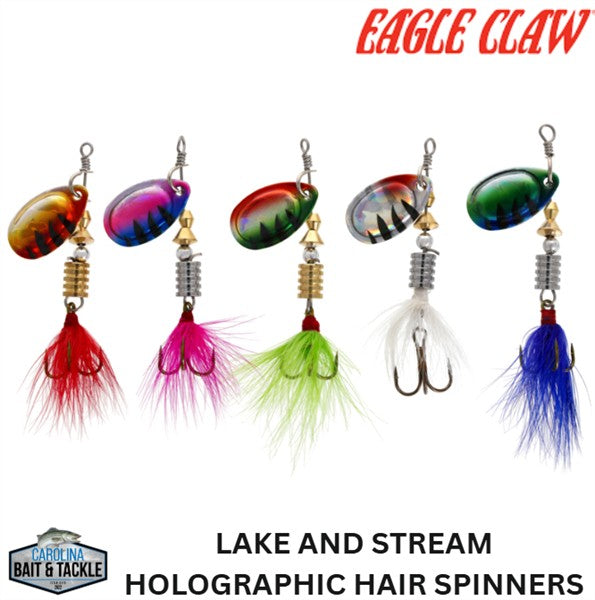 Eagle Claw Lake And Stream Holographic Hair Spinner