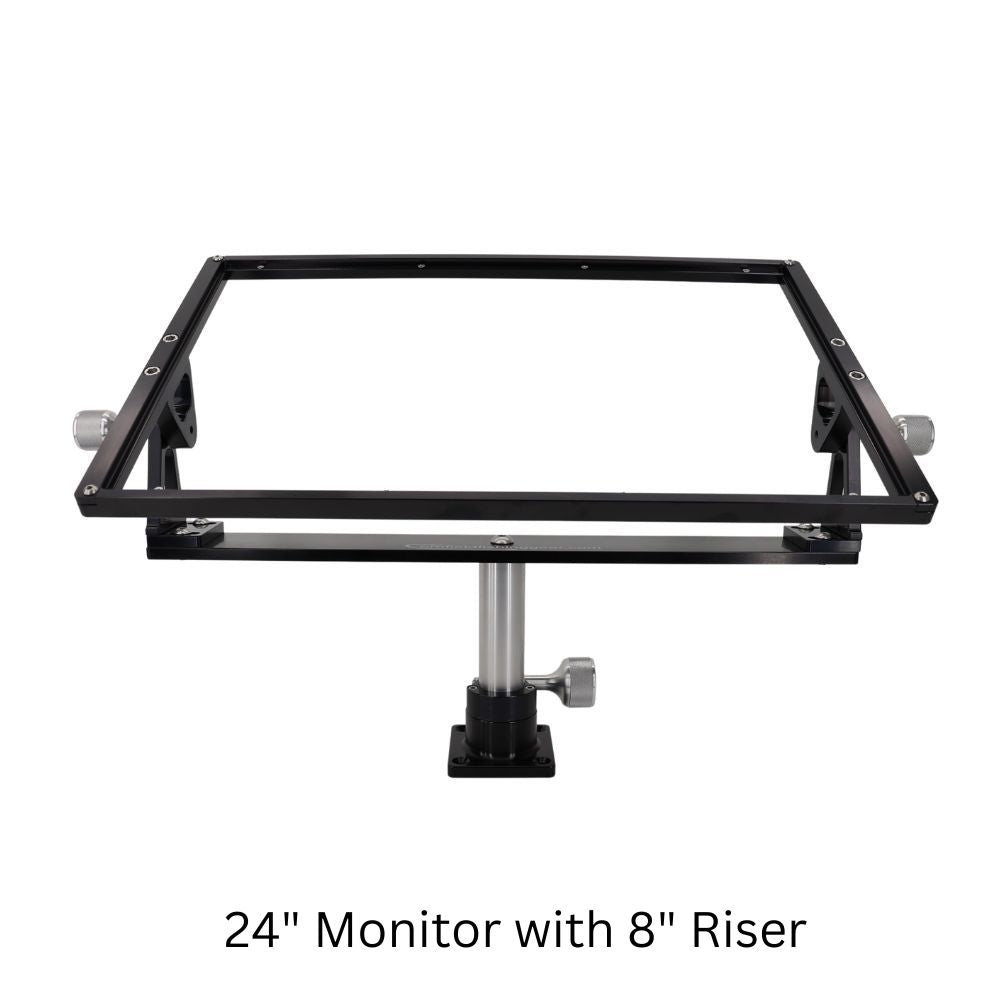 Cornfield Deck Mount for Garmin 9000 & 9200 Series Touchscreens, Dual Arm or Swivel Base Graph Mount