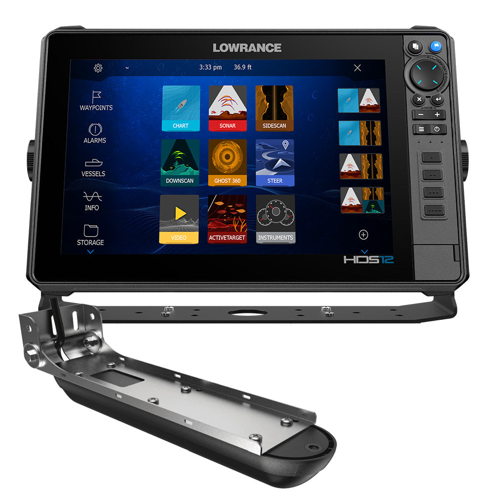 Lowrance HDS PRO 12 fish finder with Active Imaging HD transducer