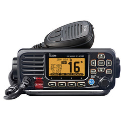 Icom M330 Compact Fixed-Mount VHF Radio - Black